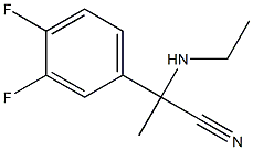 2-(3,4-difluorophenyl)-2-(ethylamino)propanenitrile Structure