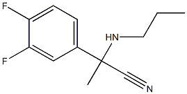 2-(3,4-difluorophenyl)-2-(propylamino)propanenitrile Structure