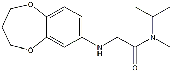 2-(3,4-dihydro-2H-1,5-benzodioxepin-7-ylamino)-N-methyl-N-(propan-2-yl)acetamide Structure