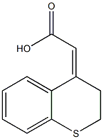 2-(3,4-dihydro-2H-1-benzothiopyran-4-ylidene)acetic acid Structure