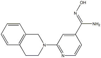 2-(3,4-dihydroisoquinolin-2(1H)-yl)-N'-hydroxypyridine-4-carboximidamide Structure