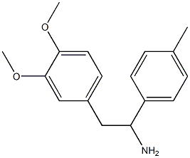 2-(3,4-dimethoxyphenyl)-1-(4-methylphenyl)ethanamine 구조식 이미지