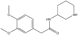 2-(3,4-dimethoxyphenyl)-N-(piperidin-3-yl)acetamide 구조식 이미지