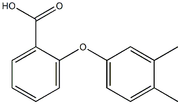 2-(3,4-dimethylphenoxy)benzoic acid Structure