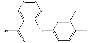 2-(3,4-dimethylphenoxy)pyridine-3-carbothioamide Structure