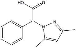 2-(3,5-dimethyl-1H-pyrazol-1-yl)-2-phenylacetic acid 구조식 이미지