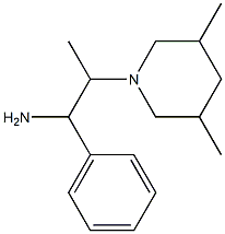 2-(3,5-dimethylpiperidin-1-yl)-1-phenylpropan-1-amine Structure