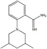 2-(3,5-dimethylpiperidin-1-yl)benzene-1-carboximidamide Structure