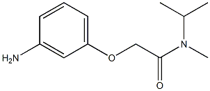 2-(3-aminophenoxy)-N-methyl-N-(propan-2-yl)acetamide Structure