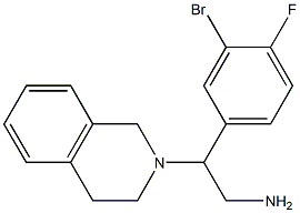 2-(3-bromo-4-fluorophenyl)-2-(3,4-dihydroisoquinolin-2(1H)-yl)ethanamine 구조식 이미지