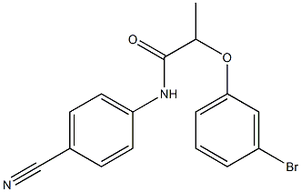 2-(3-bromophenoxy)-N-(4-cyanophenyl)propanamide Structure