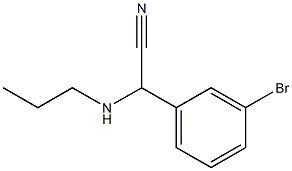 2-(3-bromophenyl)-2-(propylamino)acetonitrile 구조식 이미지