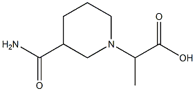 2-(3-carbamoylpiperidin-1-yl)propanoic acid 구조식 이미지