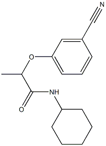 2-(3-cyanophenoxy)-N-cyclohexylpropanamide 구조식 이미지