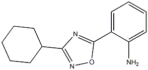 2-(3-cyclohexyl-1,2,4-oxadiazol-5-yl)aniline 구조식 이미지
