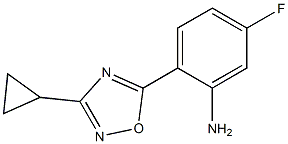 2-(3-cyclopropyl-1,2,4-oxadiazol-5-yl)-5-fluoroaniline Structure