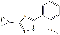 2-(3-cyclopropyl-1,2,4-oxadiazol-5-yl)-N-methylaniline Structure