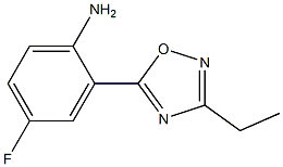 2-(3-ethyl-1,2,4-oxadiazol-5-yl)-4-fluoroaniline Structure