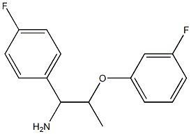 2-(3-fluorophenoxy)-1-(4-fluorophenyl)propan-1-amine Structure