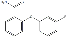 2-(3-fluorophenoxy)benzene-1-carbothioamide Structure