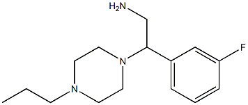 2-(3-fluorophenyl)-2-(4-propylpiperazin-1-yl)ethanamine Structure