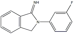 2-(3-fluorophenyl)-2,3-dihydro-1H-isoindol-1-imine 구조식 이미지