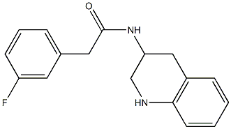 2-(3-fluorophenyl)-N-(1,2,3,4-tetrahydroquinolin-3-yl)acetamide Structure