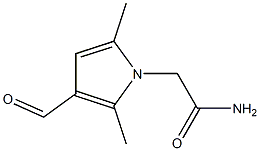 2-(3-formyl-2,5-dimethyl-1H-pyrrol-1-yl)acetamide Structure