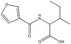 2-(3-furoylamino)-3-methylpentanoic acid 구조식 이미지