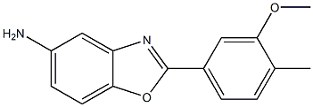 2-(3-methoxy-4-methylphenyl)-1,3-benzoxazol-5-amine 구조식 이미지