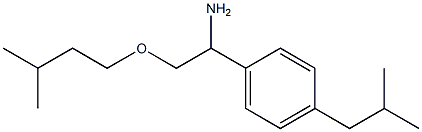 2-(3-methylbutoxy)-1-[4-(2-methylpropyl)phenyl]ethan-1-amine 구조식 이미지