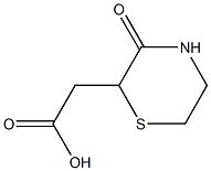 2-(3-oxothiomorpholin-2-yl)acetic acid 구조식 이미지
