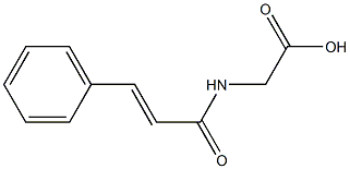 2-(3-phenylprop-2-enamido)acetic acid 구조식 이미지