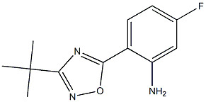 2-(3-tert-butyl-1,2,4-oxadiazol-5-yl)-5-fluoroaniline Structure