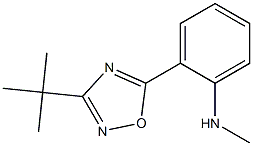 2-(3-tert-butyl-1,2,4-oxadiazol-5-yl)-N-methylaniline 구조식 이미지