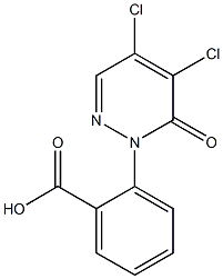 2-(4,5-dichloro-6-oxo-1,6-dihydropyridazin-1-yl)benzoic acid Structure