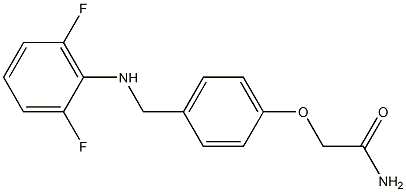 2-(4-{[(2,6-difluorophenyl)amino]methyl}phenoxy)acetamide Structure