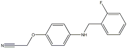 2-(4-{[(2-fluorophenyl)methyl]amino}phenoxy)acetonitrile Structure