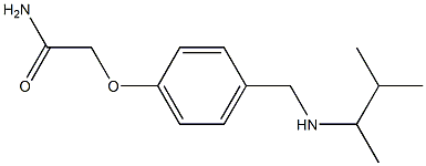 2-(4-{[(3-methylbutan-2-yl)amino]methyl}phenoxy)acetamide Structure