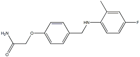 2-(4-{[(4-fluoro-2-methylphenyl)amino]methyl}phenoxy)acetamide Structure