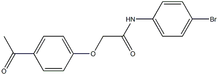 2-(4-acetylphenoxy)-N-(4-bromophenyl)acetamide Structure