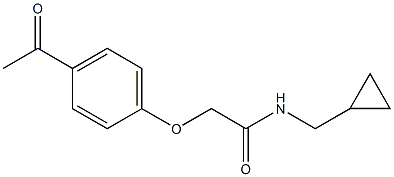 2-(4-acetylphenoxy)-N-(cyclopropylmethyl)acetamide Structure