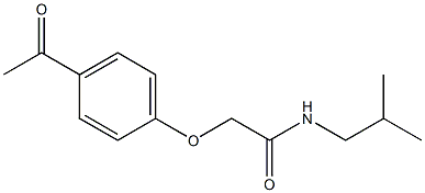 2-(4-acetylphenoxy)-N-isobutylacetamide Structure