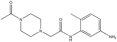 2-(4-acetylpiperazin-1-yl)-N-(5-amino-2-methylphenyl)acetamide Structure