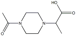 2-(4-acetylpiperazin-1-yl)propanoic acid Structure