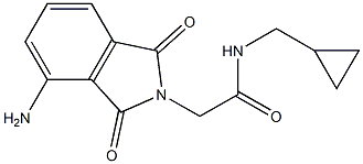 2-(4-amino-1,3-dioxo-2,3-dihydro-1H-isoindol-2-yl)-N-(cyclopropylmethyl)acetamide 구조식 이미지