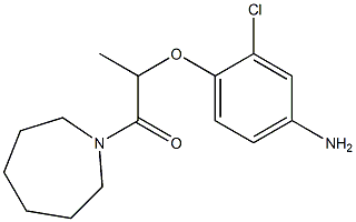 2-(4-amino-2-chlorophenoxy)-1-(azepan-1-yl)propan-1-one 구조식 이미지
