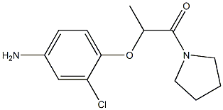 2-(4-amino-2-chlorophenoxy)-1-(pyrrolidin-1-yl)propan-1-one Structure