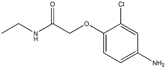 2-(4-amino-2-chlorophenoxy)-N-ethylacetamide 구조식 이미지