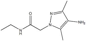 2-(4-amino-3,5-dimethyl-1H-pyrazol-1-yl)-N-ethylacetamide Structure